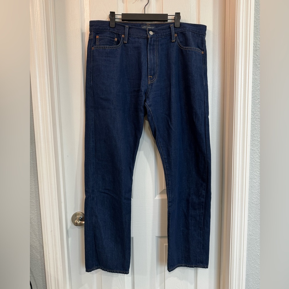 Men’s Lucky Brand Jeans 410 Athletic Slim Dark Wash 36x32